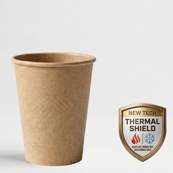 8 oz Blank Paper Cup - Kraft Cardstock