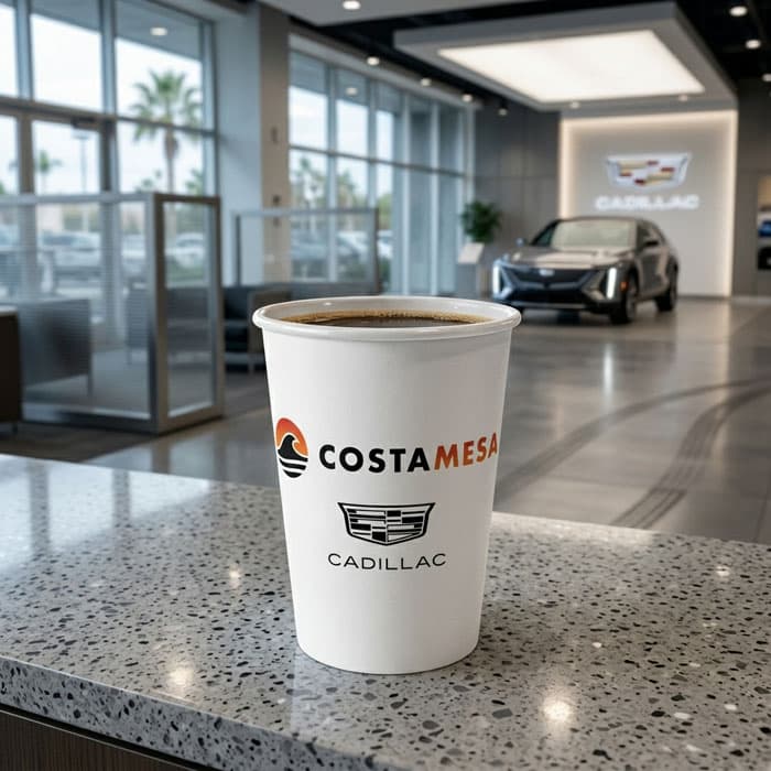 Cadillac Personalized Paper Cups