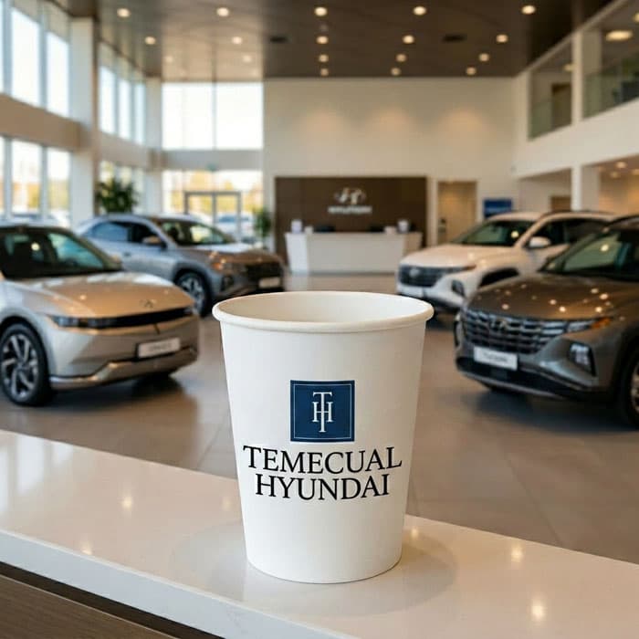 Hyundai Branded Paper Cups