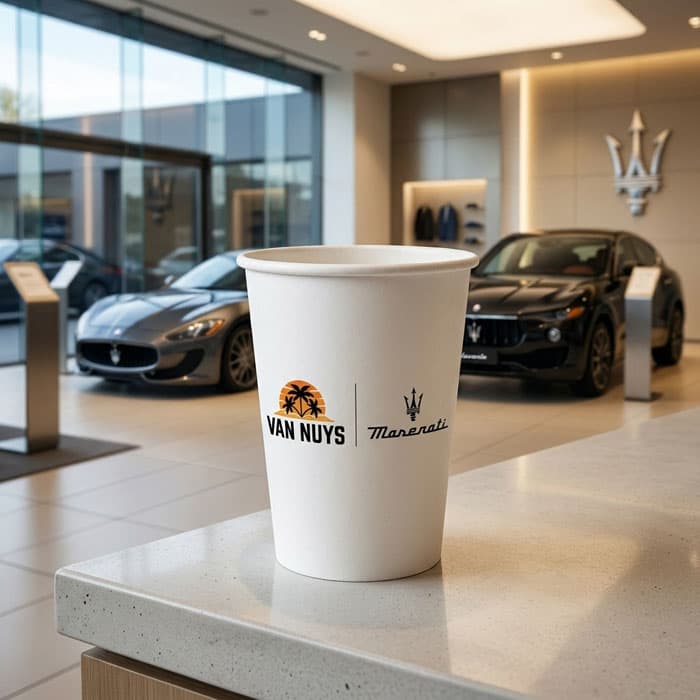 Maserati Custom Printed Paper Cups