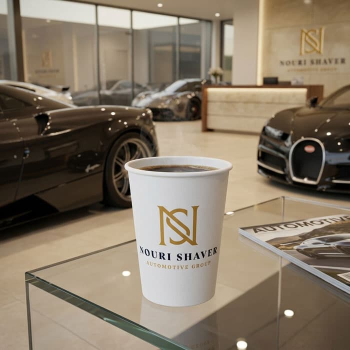 Vibrant Branded Paper Cup