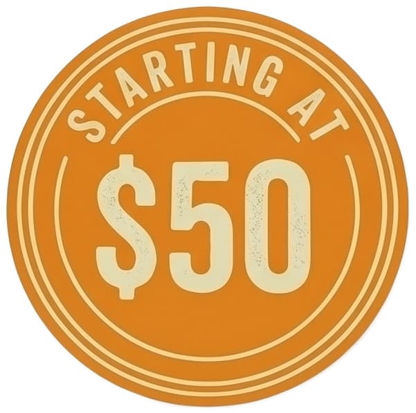 Starting at $50