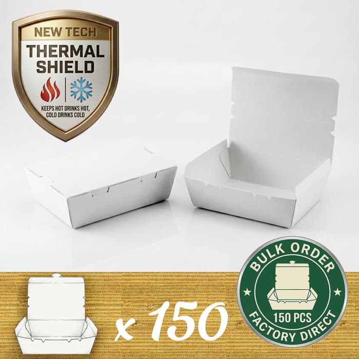 Tuck n Fold - White (150 Containers)