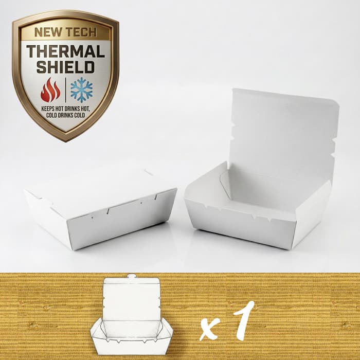 Fold Tuck and Lock - White Cardstock