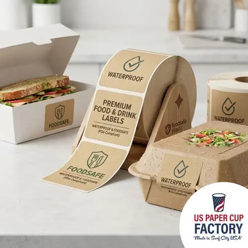 Waterproof and Food Safe Labels (100 Labels)