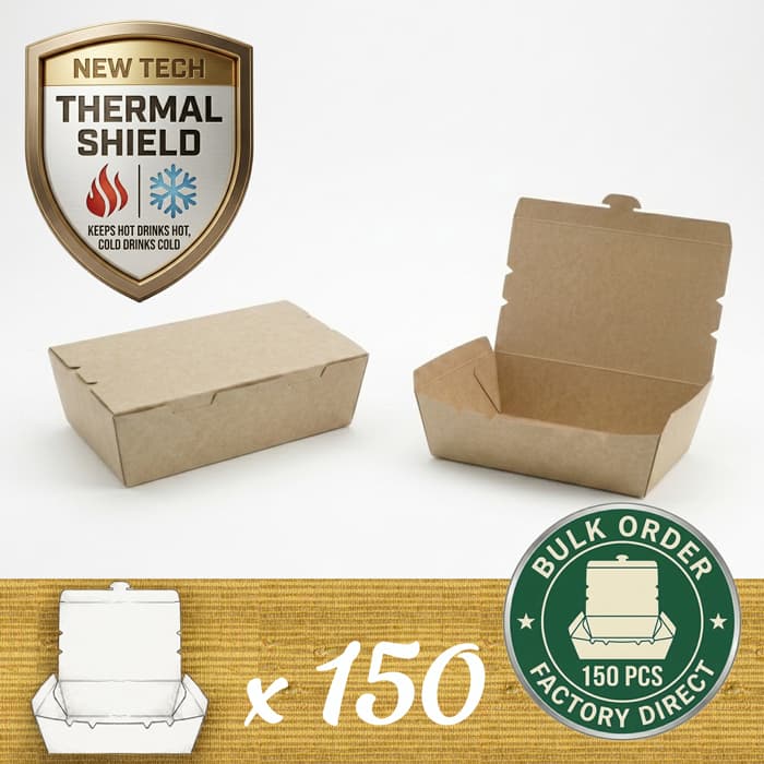 Tuck n Fold - Kraft (150 Containers)