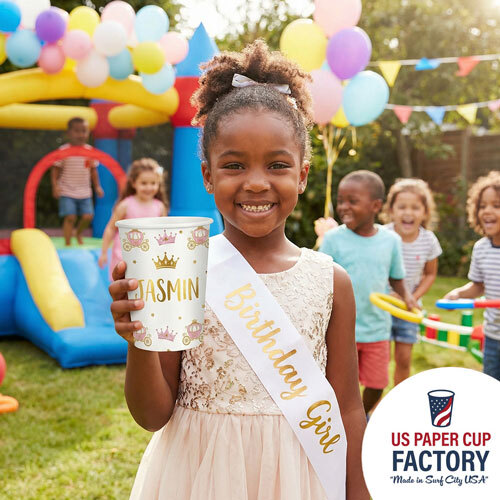 GIRL/TODDLER BIRTHDAY custom paper cup photo 3 – US Paper Cup Factory