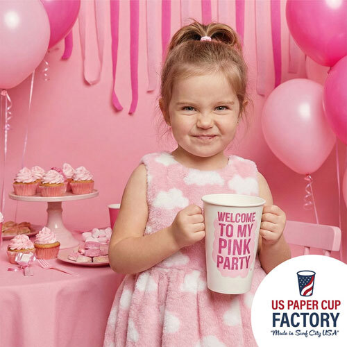 GIRL/TODDLER BIRTHDAY custom paper cup photo 2 – US Paper Cup Factory