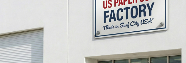 US Paper Cup Factory exterior — Surf City, California