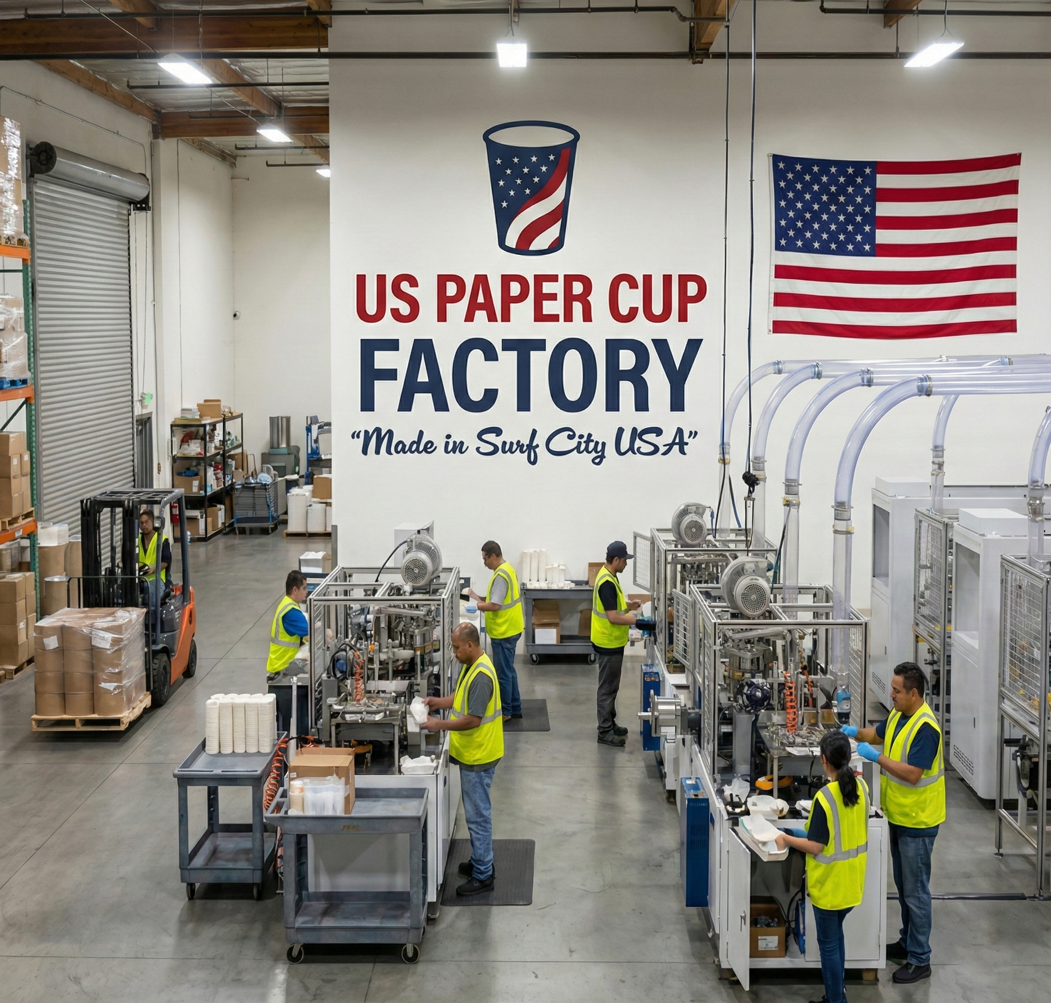 Inside the US Paper Cup Factory - Advanced digital printing and manufacturing for custom paper cups